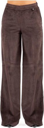 LuckyLu Pa 36Ve Pantalone - Dames - Wijde Broeken - Bruin - S - Broeken