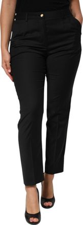 Dolce & Gabbana Womens Slim Fit Pants - Black - Size EU 40 (Womens)