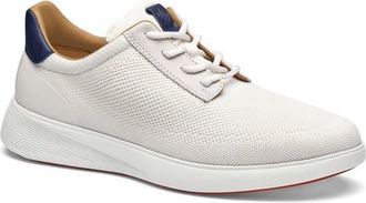 Johnston & Murphy Ackerson Knit Plain Toe Sneaker in White Knit at Nordstrom, Size 11.5