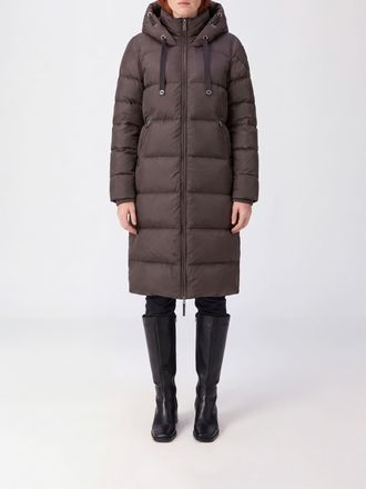 Parajumpers Long Quilted Hooded Nylon Down Jacket with Drawstring