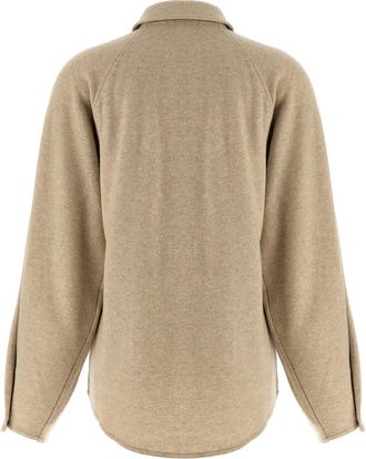 Max Mara Womens Beige Cashmere Blouse