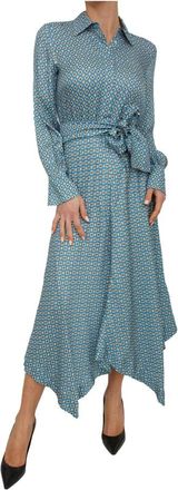 iBlues Abito Azzurro - Dames - Shirt Kleedjes - Blauw - L - Kleedjes