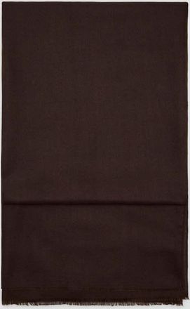 Mango Foulard bordi sfilacciati cioccolato - Donna - Taglia unica - MANGO