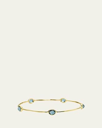Ippolita 5-Stone Bangle in 18K Gold