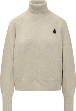 Isabel Marant Truien & Vesten, Dames, Grijs, S, Katoen, Nasha Turtleneck