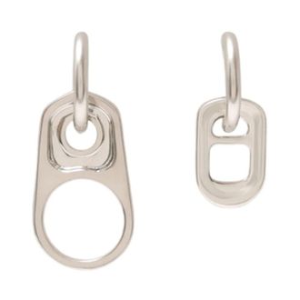 Maison Margiela Sluiting Oorbellen - Dames - Oorbellen - Grijs - ONE Size - Accessoires