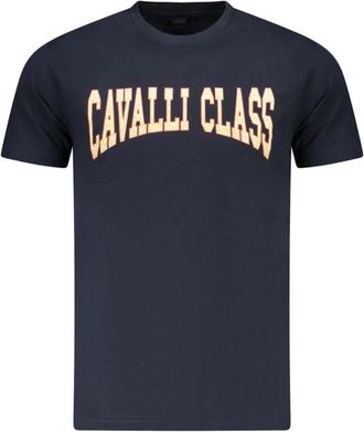 Cavalli Hombre, Camisetas, Azul, Talla: 2XL