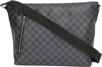 Louis Vuitton Black Dark Gray Damier Graphite Shoulder Bag (Pre-Owned)
