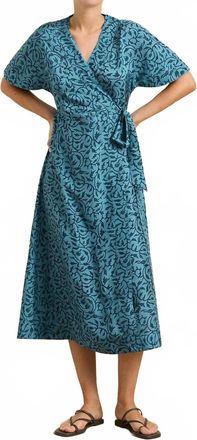 Hannah Art Wear Clementine Midi Dress In Midnight Vine