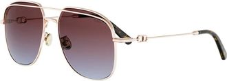 Dior Petit CD A1U Zonnebril - unisex - Accessoires - Roze - Maat: 56 MM