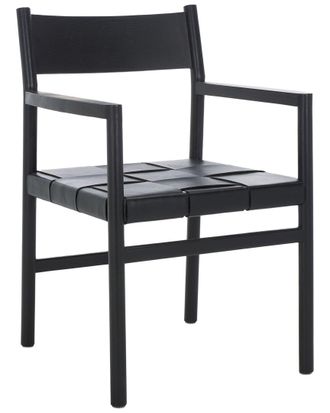 Safavieh Couture Devnie Woven Leather Dining Chair