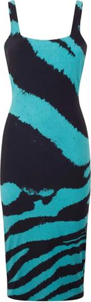 Roberto Cavalli Abito a righe - Nero