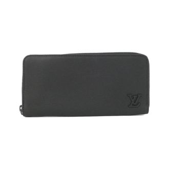 Louis Vuitton Black Leather Long Wallet (Bi-Fold) (Pre-Owned)