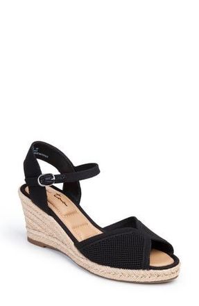 Me Too Sunni Wedge Sandal in Black at Nordstrom Rack, Size 5.5