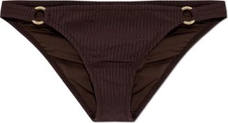 Melissa Odabash Badmode, Dames, Bruin, XS, Leer, Montenegro Bikini Broekje