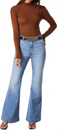 Rolla's East Coast Flare Kate Denim Jeans In Mid Vintage Blue