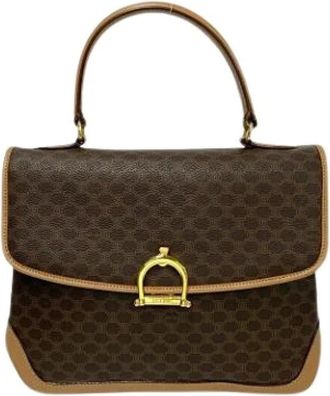 Celine Pre-owned Handbags, female, Brown, Size: ONE SIZE Pre-owned Plastic celine-bags