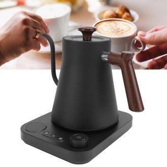 Infinite Hervidor El&eacute;ctrico De Acero Inoxidable 304 (1200 W) Con Cuello De Cisne, Control Preciso De Temperatura, Temporizador Lcd Y Funci&oacute;n Para Mantener Cali