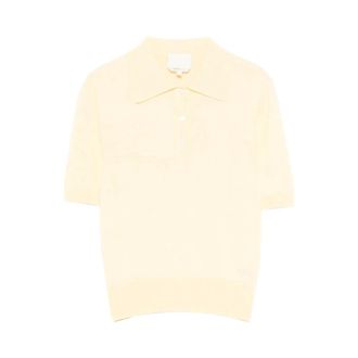 A.P.C. A.p.c., Tops, Dames, Geel, S, Polo Shirt