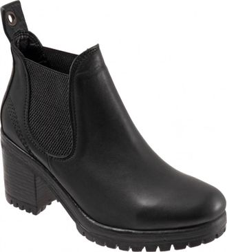 Bueno Womens Flight Block Heel Bootie In Black