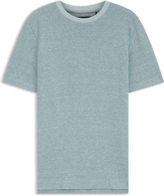 BOSS Mouline T-shirt in cotton, linen and silk