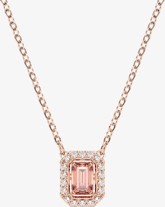 Swarovski Millenia Rose Gold Tone Plated Octagon Crystal Necklace 5614933