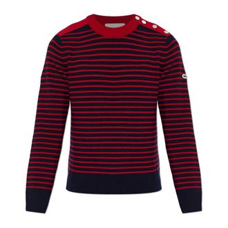 Ami Maglione in lana con girocollo - - Knitwear - Uomo - Rosso - M