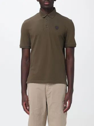 Blauer Polo in cotone
