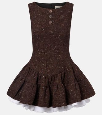 Shushu/Tong Knitted wool-blend minidress