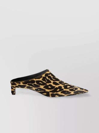 Jil Sander leather pointed-toe mules