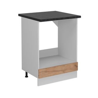 Vicco Armario Para Horno Empotrado R-line, Roble Dorado, 60 Cm Et Antracita