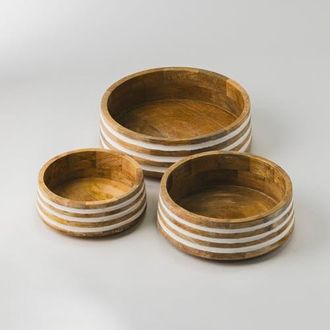 Mela Artisans Whitehaven Mangowood Nested Bowls at Nordstrom