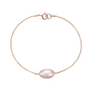 Lily & Roo Rose Gold Large Pearl Bracelet