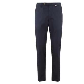 Myths Suit Trousers, male, Blue, Size: 2XL Blue Cotton Stretch Chino Pants
