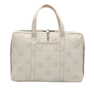 Chanel Pre-owned Denim Weekendtas - Dames - Pre-owned - Beige - Maat: ONE Size Denim