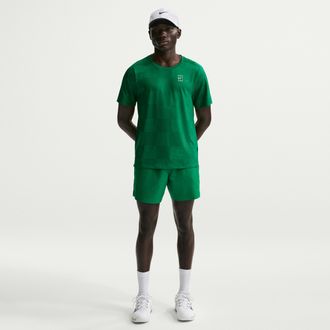 Nike Mens Court Advantage Dri-FIT 6 Tennis Shorts in Green | IB1071-365