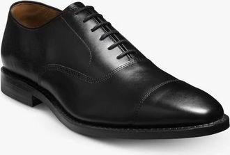 Allen Edmonds Mens Park Avenue Cap-Toe Oxford Dress Shoe In Black Leather