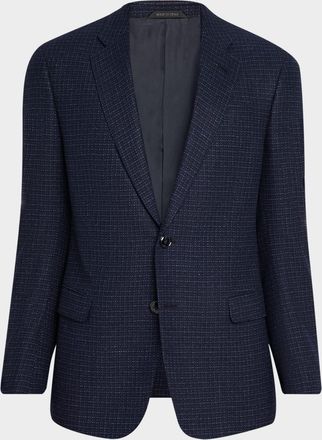 Giorgio Armani Men & apos;s Soft Line Check Single-Breasted Sport Coat