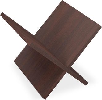 OEM Revistero De Nogal, Revistero Con Dise&ntilde;o En X, Estilo Moderno, Soporte En Forma De V Para Sala De Estar, Estante De Pared Para Tv, Estante De Pared Pa