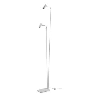 Ideal Lux Ideal Lux Lampada Da Terra Moderna Ginger 2 Luci Gu10 Bianco Metallo