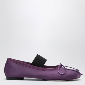 Maison Margiela Anatomic Numeric plum-colored ballet flats