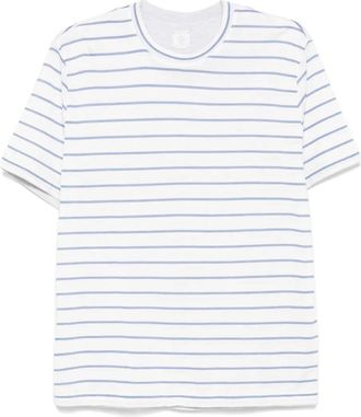 Eleventy T-shirt a righe - Bianco