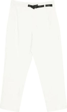 Goldwin One Tuck Tapered Stretch Pants - Heren - Straight fit broeken - Wit - XL - Polyester - Broeken