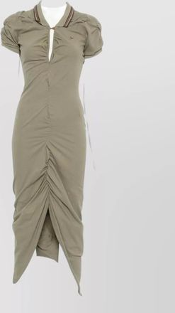 Vivienne Westwood midi dress ruched detailing short sleeves