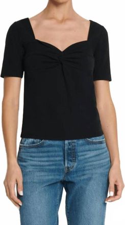 Nation Ltd Lana Twisted Top In Black