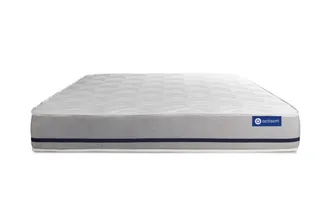 Actisom Colch&oacute;n blanco con l&aacute;tex y espuma viscoel&aacute;stica 140 x 190