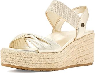 Vionic Darla Womens Sandals Gold Metallic Leather : 6.5 M