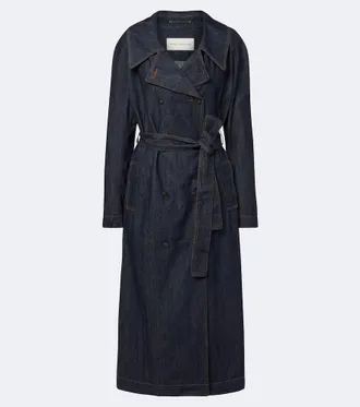 Dries Van Noten Denim trench coat