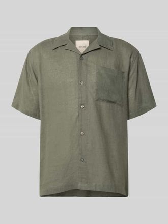 Only & Sons Relaxed Fit Freizeithemd aus Leinen-Viskose-Mix Modell LAURENCE in Mittelgrau, Gr&ouml;&szlig;e XXL