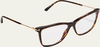 Tom Ford Square Metal and Acetate Optical Glasses